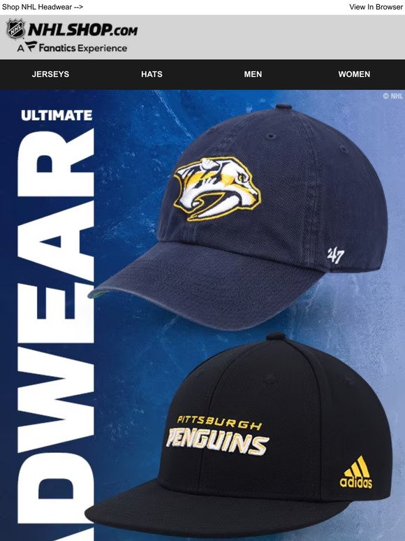Find Your Favorite NHL Hat >>>