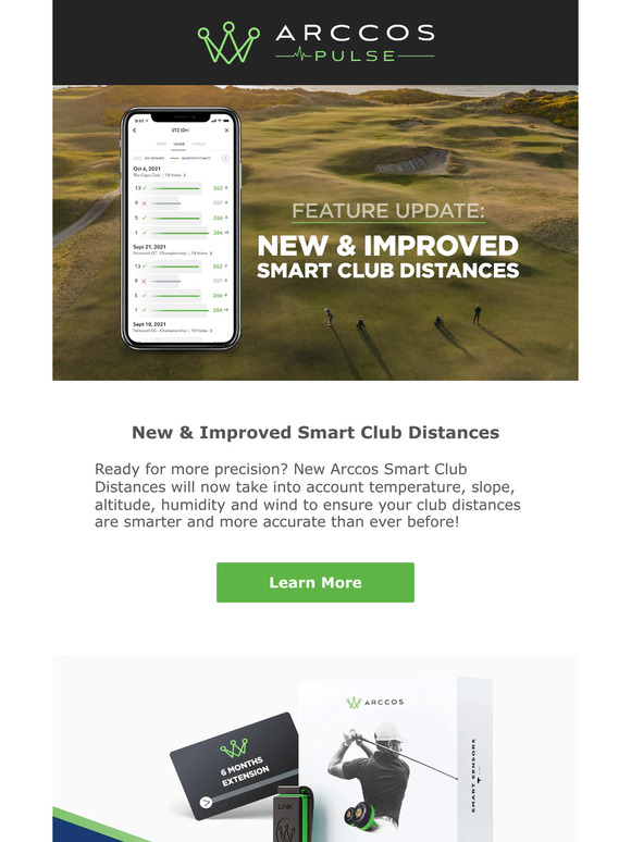 Arccos Announces Improved Smart Club Distances – Arccos Golf