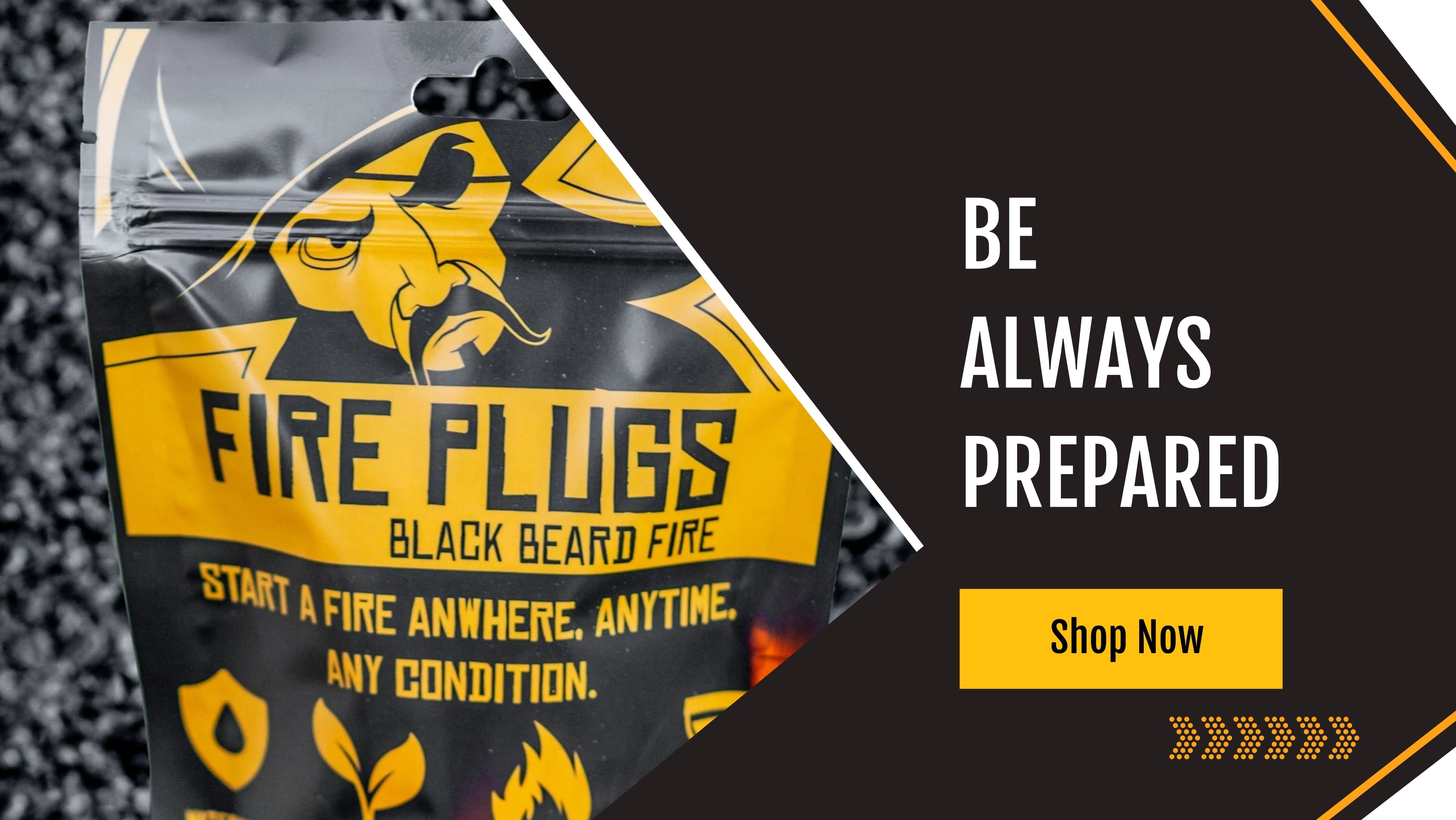 Black Beard Fire Stay ready for anything with Blackbeard Fire Starters