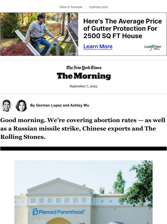 The Morning: Abortions after Dobbs