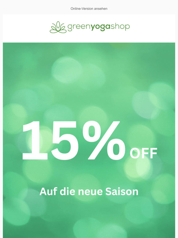 Studio Restart: 15% Off auf die neue Saison