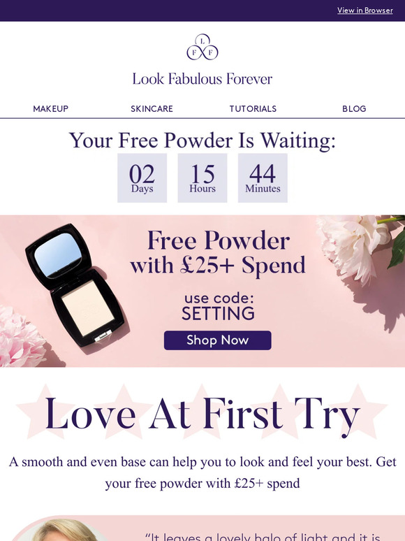 Free Powder With £25+ Spend