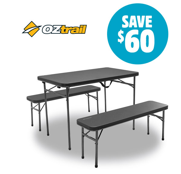 Oztrail Ironside Picnic Table Set