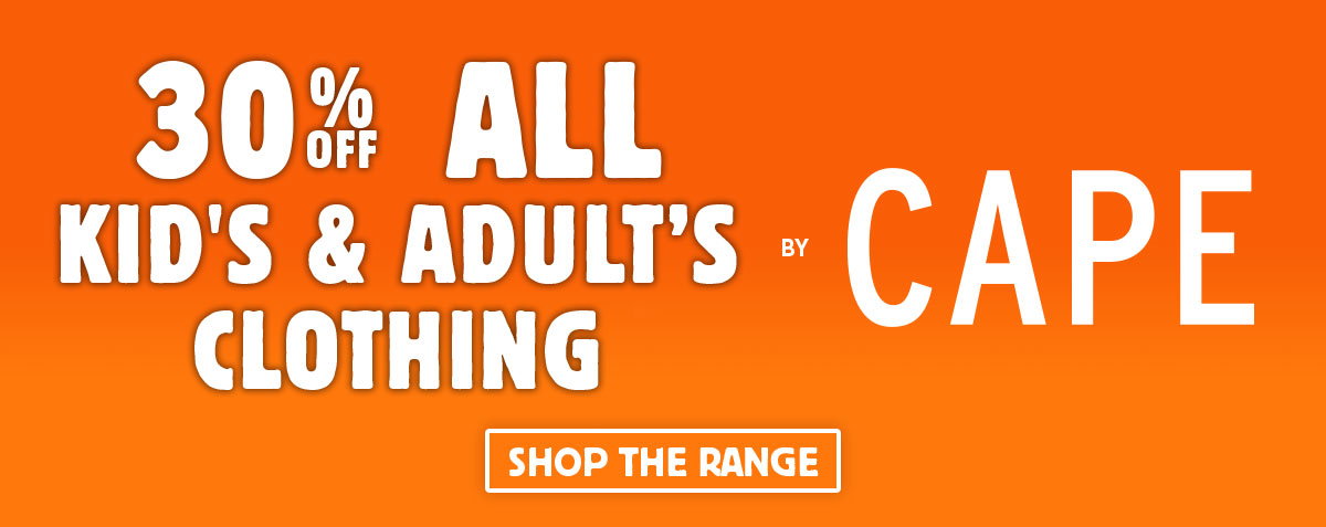 30% Off All Kid's & Adult Clothing by Cape