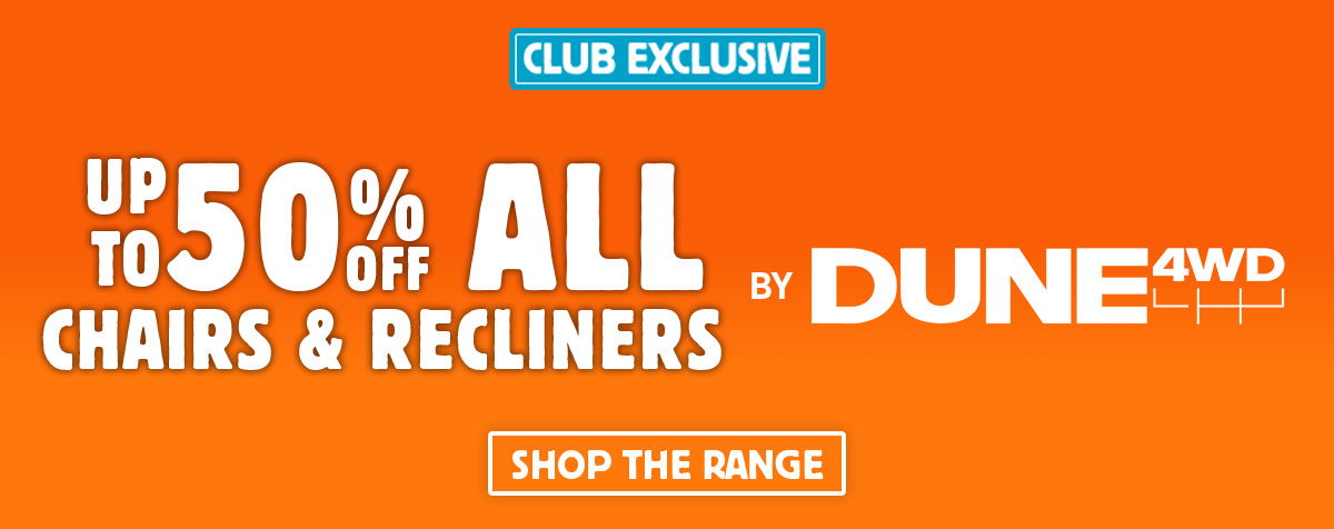 Up To 50% Off All Chairs & Recliners by Dune 4WD