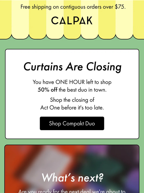 1 HOUR LEFT: 50% OFF