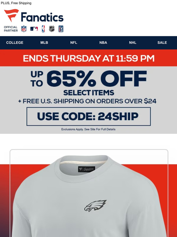 NOT A DRILL - Celebrate NFL Kickoff w/ Up to 65% Off >>