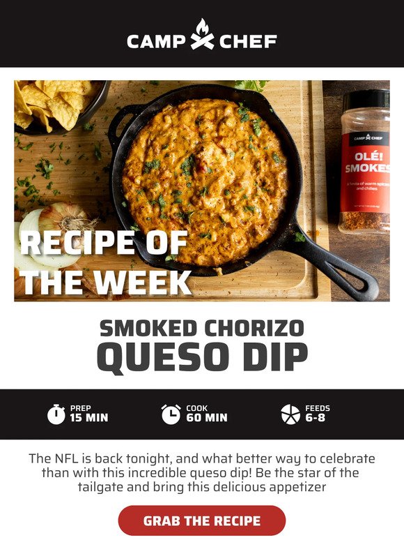 🏈 Kickoff the NFL Season with Our Mouthwatering Smoked Queso Dip! 🌶️