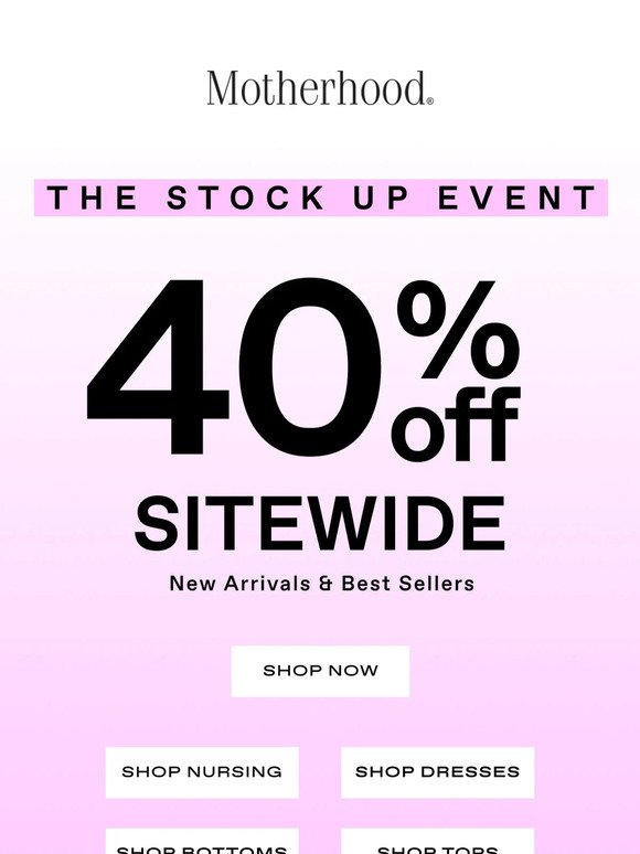 40% OFF YOUR FAVORITES 🤩