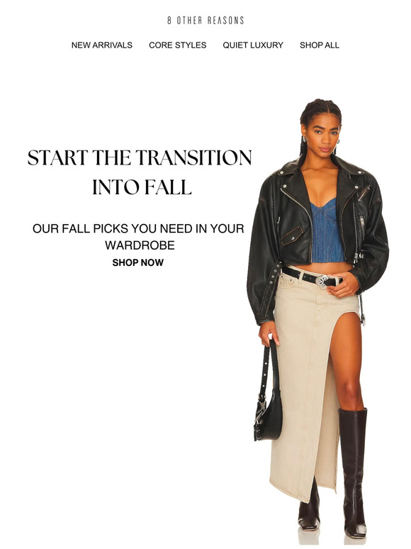START THE TRANSITION INTO FALL
