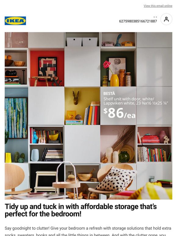 IKEA Tidy up and tuck in with bedroom storage! Milled