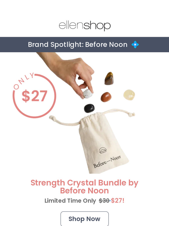 Back in stock — Before Noon Strength Crystal Bundle!