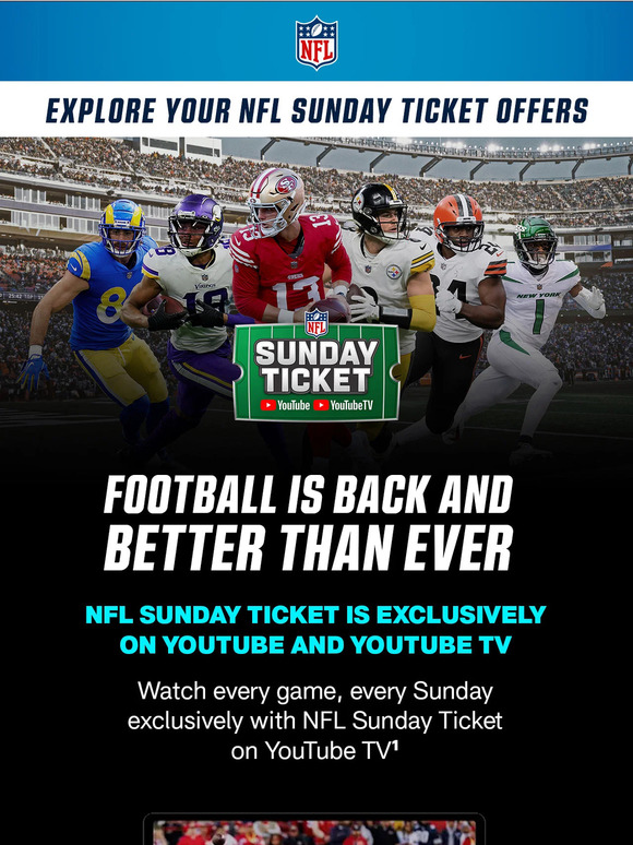 NFL Gamepass NO: Excitement Guaranteed. NFL Game Pass now on DAZN