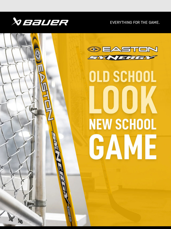 Bauer has re-released the Yellow Easton Synergy Stick 