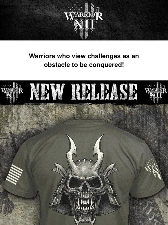 Warrior 12's Fear None shirt is live!