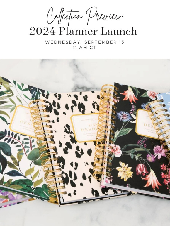 DAY DESIGNER | 2024 Daily Planner - Peony Bookcloth