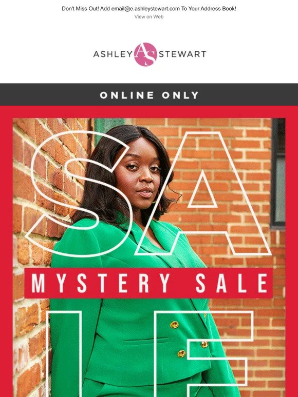 Your (1) Mystery Sale Offer is inside...now including clearance!