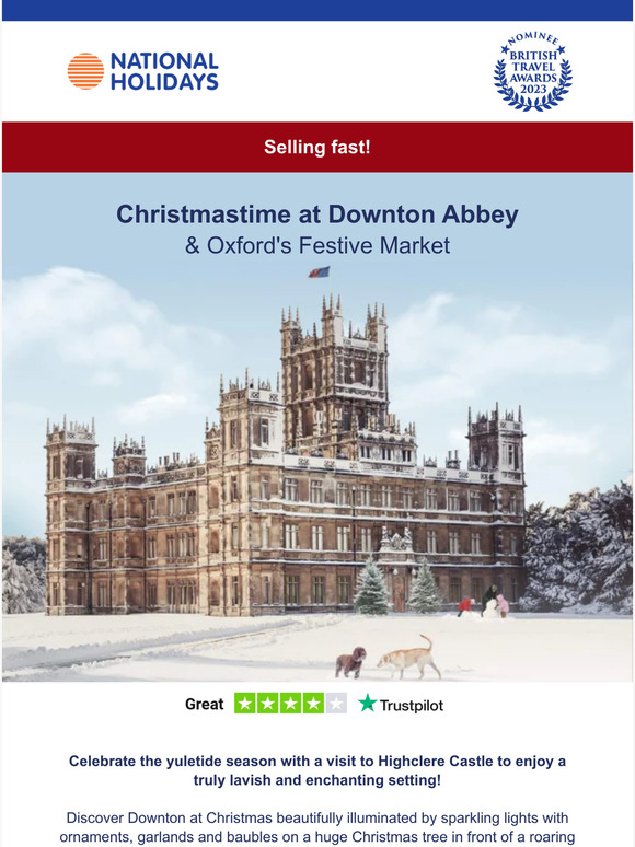 National Holidays: Downton Abbey fans will LOVE this festive getaway ...