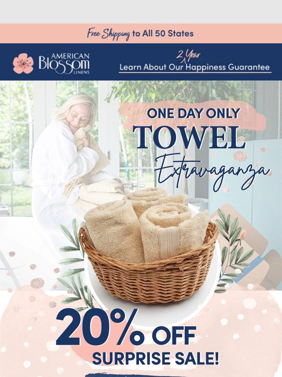 20% OFF Towels Ends Tonight! ⏰