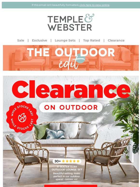 📦 Clearance Sale on Outdoor