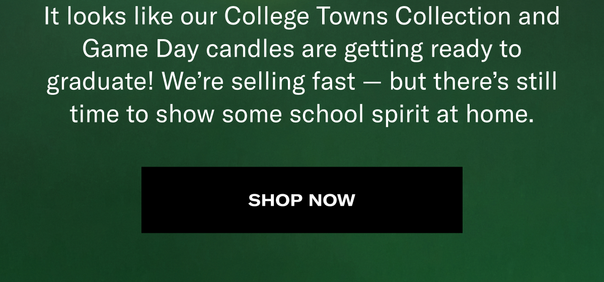 Homesick New College Towns candles are selling fast Milled