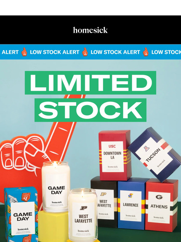 Homesick New College Towns candles are selling fast Milled