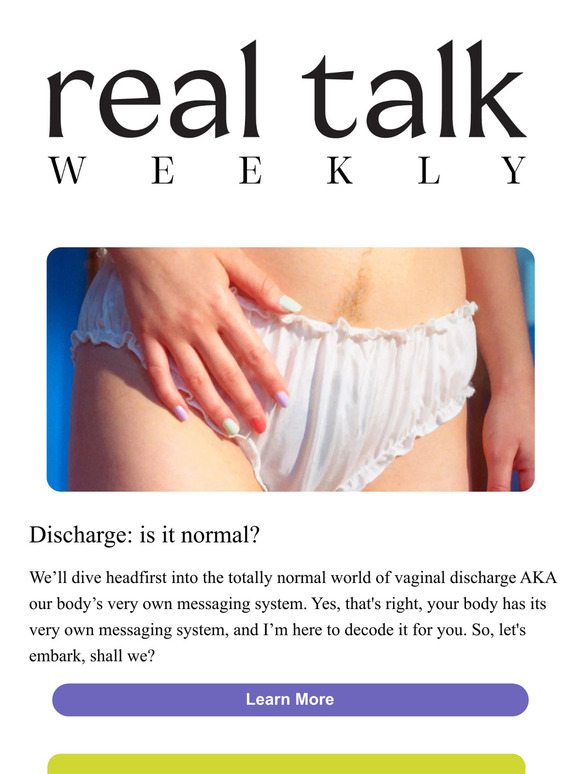 Don't ignore your discharge like you ignore your texts 👀