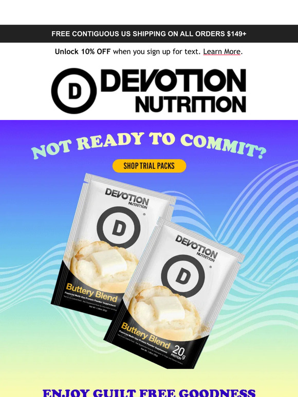 Devotion Nutrition Protein Powder - Buttery Blend