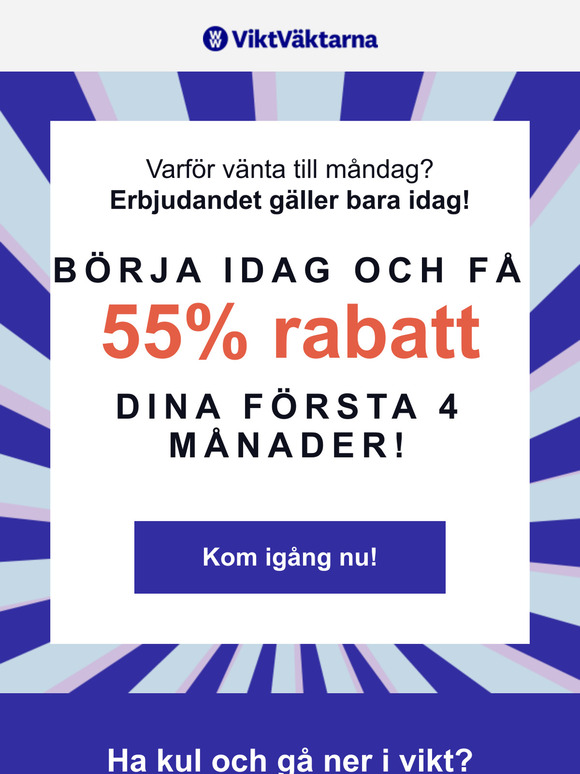 Fredagsdeal: 55% rabatt i 4 mån!