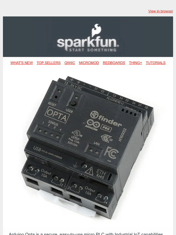 Sparkfun arduino opta and iot weather station projects milled