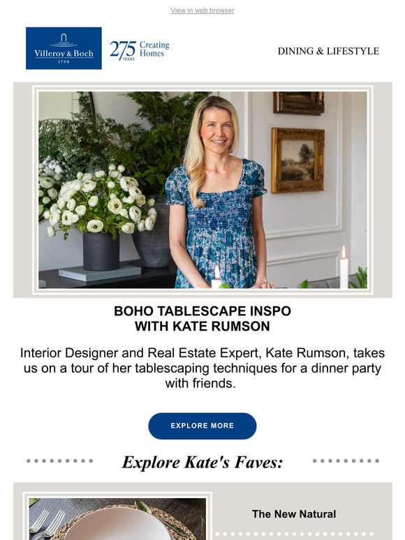 Boho Tablescape Inspo with Kate Rumson