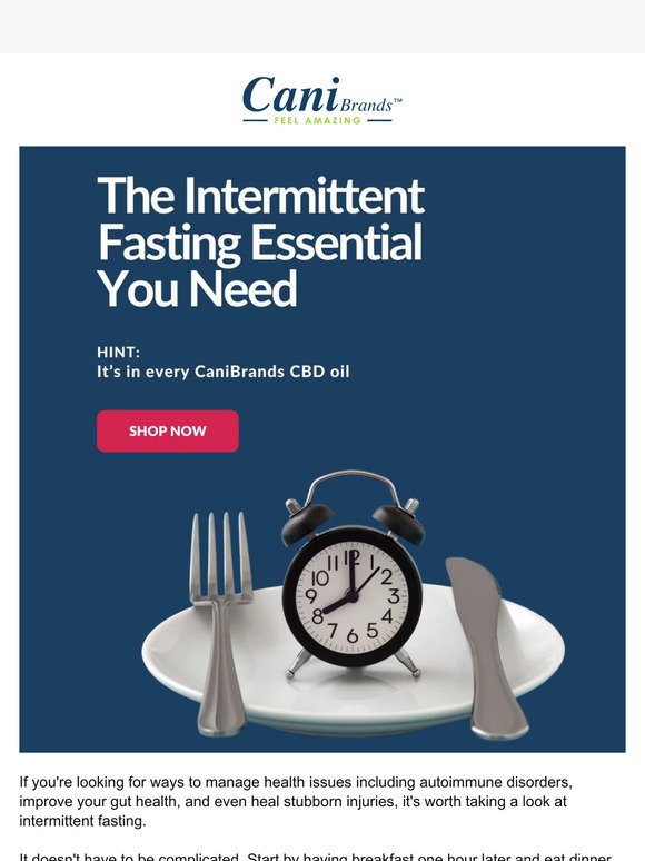 An Intermittent Fasting Essential