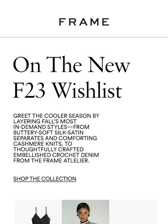New & Noteworthy From The F23 Collection