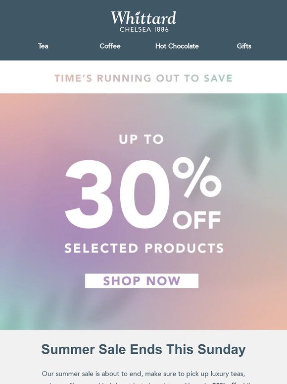 Summer Sale Almost Over