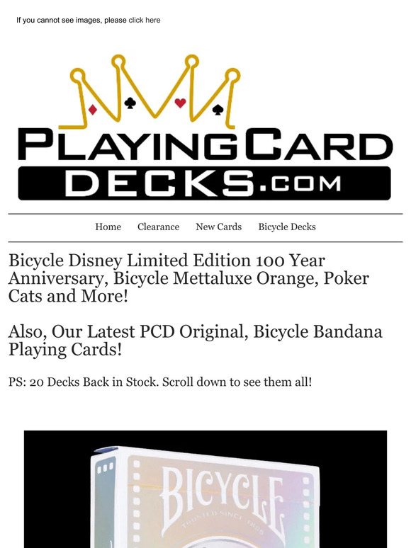 New Decks Disney 100 Year Anniversary and More!