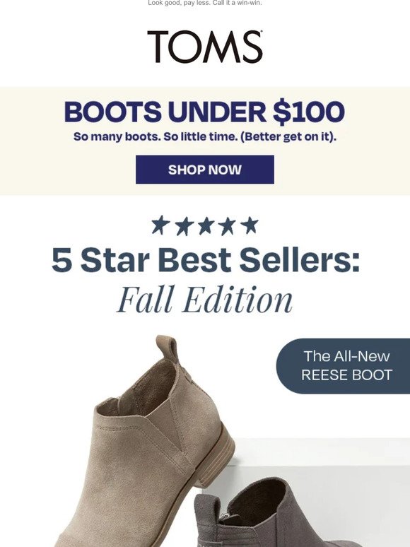 Five-star boots UNDER $100