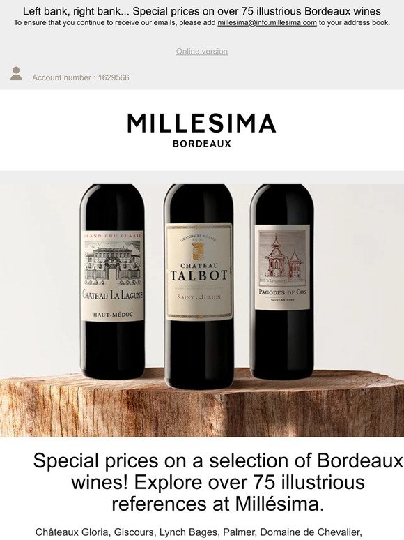 📢 New Millésima Offer featuring Bordeaux wines!