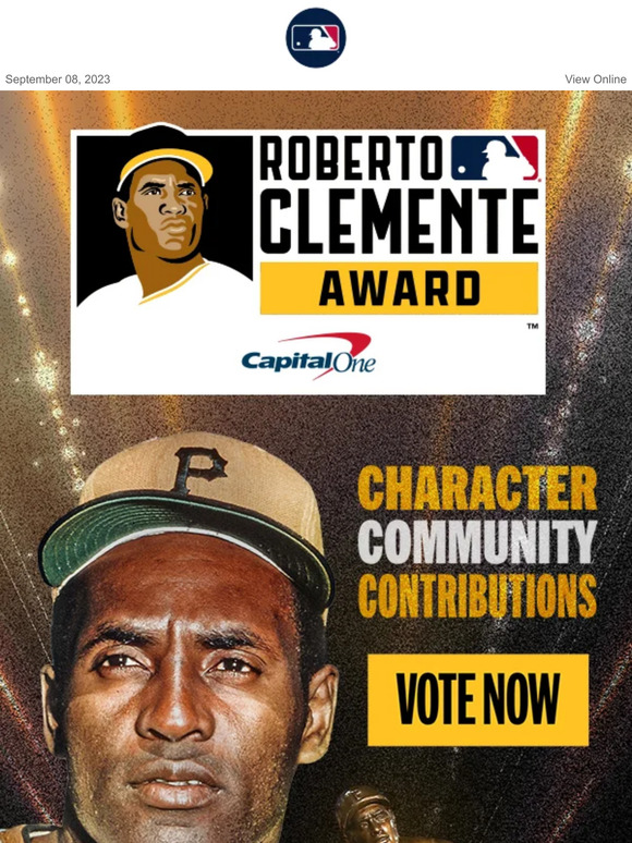 MLB Shop 2023 Roberto Clemente Award voting is live Milled