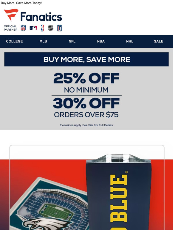 Football Fanatics Home Field Advantage > Save BIG On The Essentials