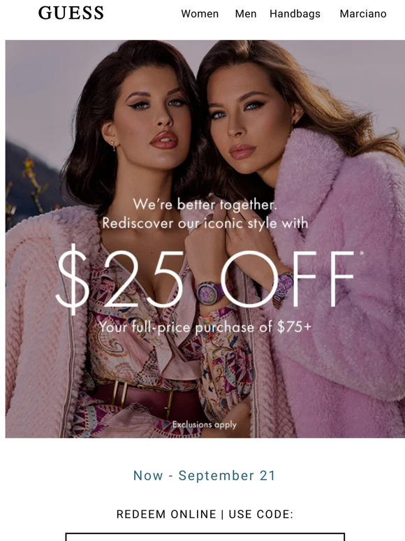 GUESS? Email Newsletters Shop Sales, Discounts, and Coupon Codes