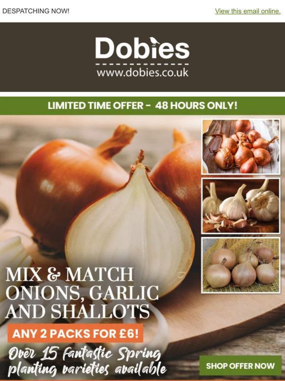 Mix & Match Onions, Garlic & Shallots - 2 Packs for £6!