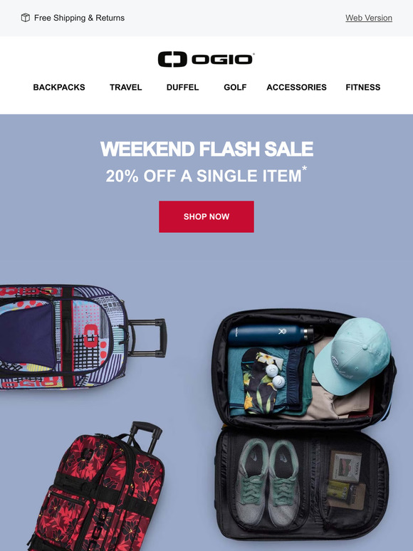 FLASH SALE: 20% Off A Single Item