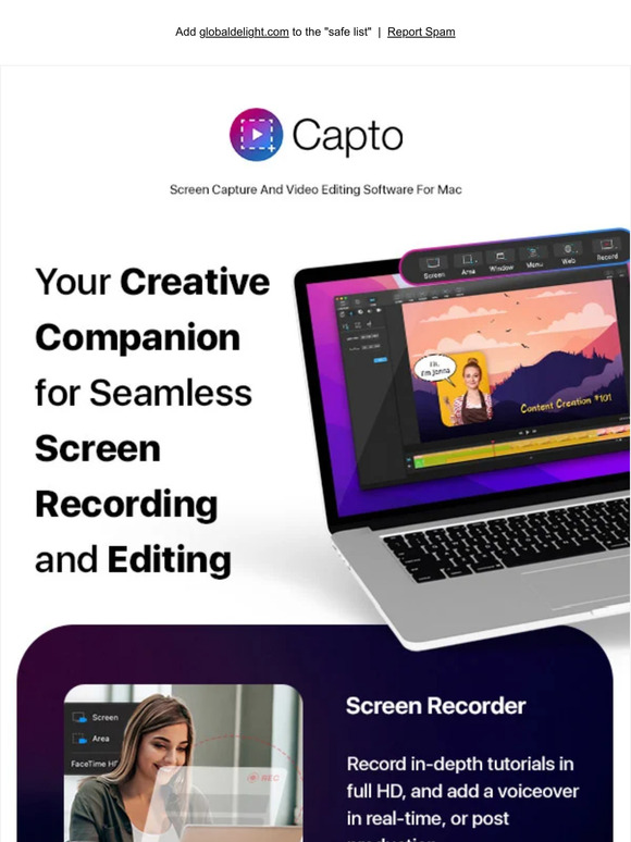 Power up your screen recordings with Capto. | Now 45% OFF 🖥