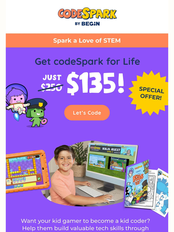 🤯 Just $135! Once in a Lifetime codeSpark Sale Starts Now ⚡