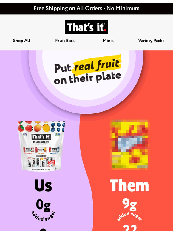 Us vs. Them: Fruit Snacks Edition 🍓