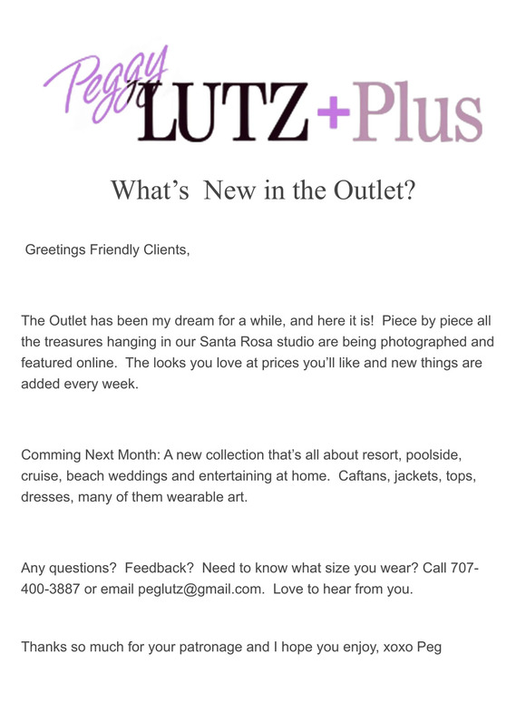 What's New in the Outlet?