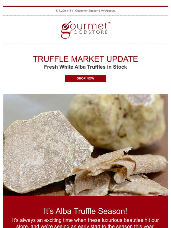 ❄️ Winter Preview: Fresh White Truffles in Stock ❄️