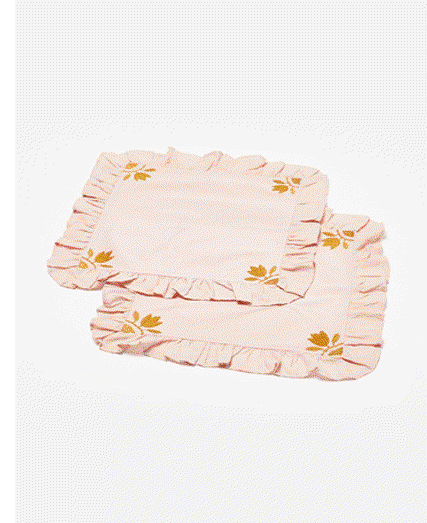 Loretta Mustard Yellow Cotton Napkins Set of Two