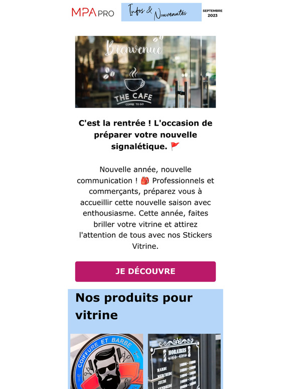Votre signalétique pour la rentrée 📚
