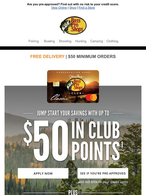 Join Today And Earn Up To $50 In CLUB Points!